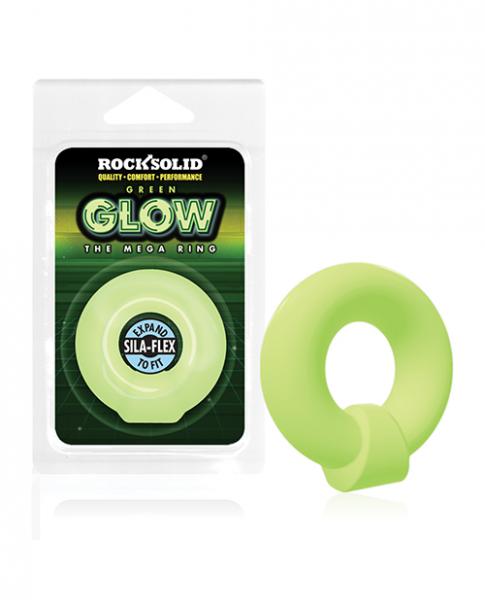 Rock Solid Glow In The Dark Mega Ring - Green