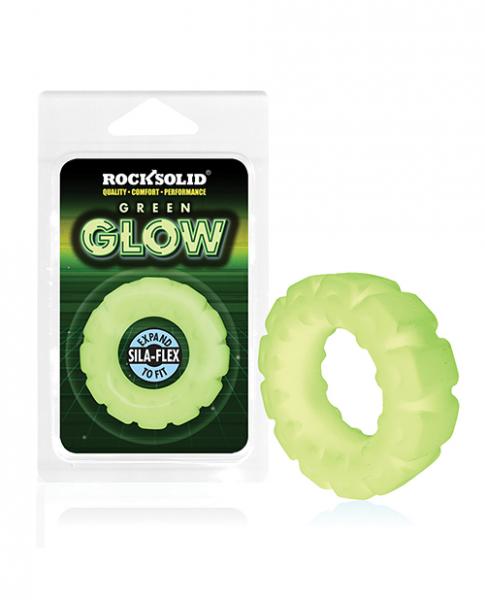 Rock Solid Glow In The Dark The Tire Ring - Green - Click Image to Close