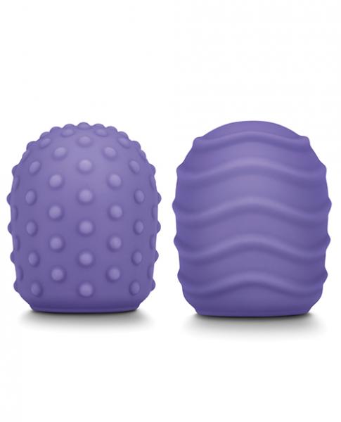 Le Wand Petite Silicone Texture Covers Violet Pack Of 2