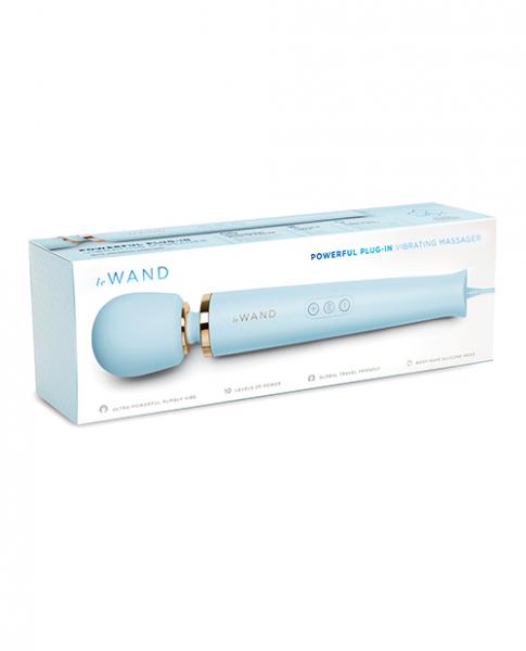 Le Wand Powerful Plug-in Vibrating Massager - Sky Blue