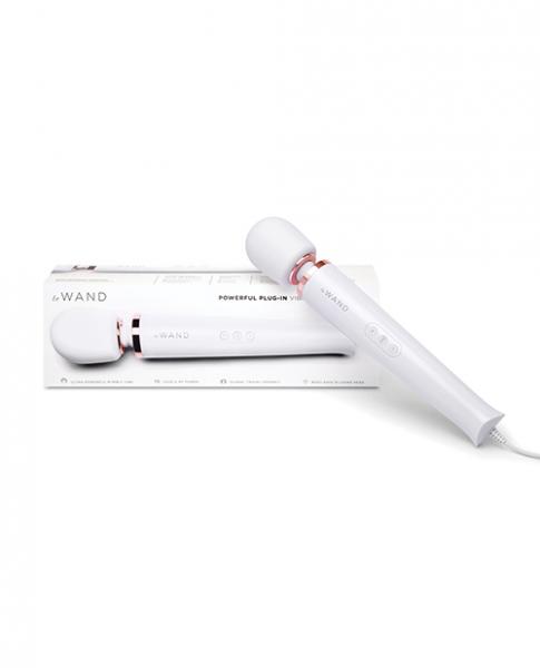 Le Wand Powerful Plug-in Vibrating Massager - White