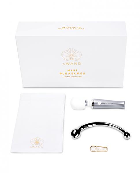 Le Wand Mini Pleasures 4 Pc Kit - Chrome