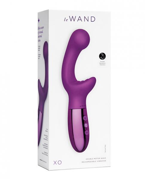 Le Wand Xo Double Motor Wave Rechargeable Vibrator - Cherry - Click Image to Close