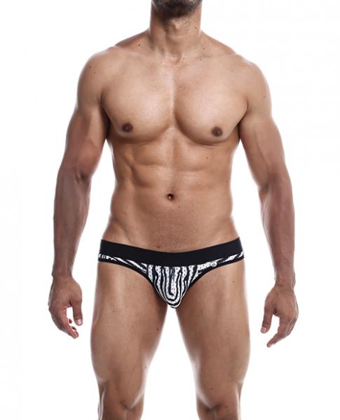 Male Basics Mob Aero Jock Zebra Sm - Click Image to Close