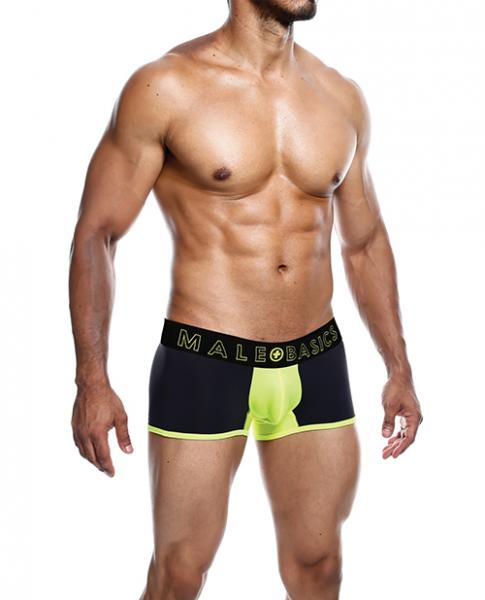 Male Basics Neon Trunk Yellow Lg - Click Image to Close