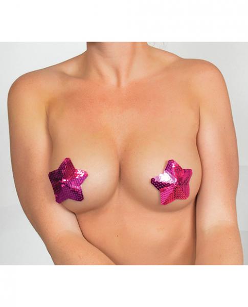 =minor Creations Sequin Star Pasties - Fuchsia