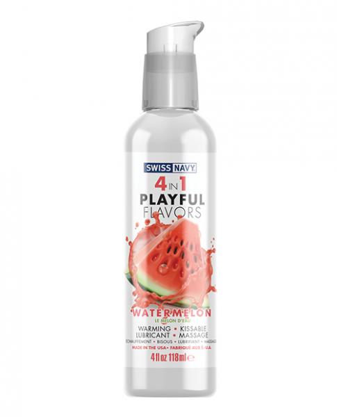 Swiss Navy 4 In 1 Playful Flavors Watermelon - 4 Oz