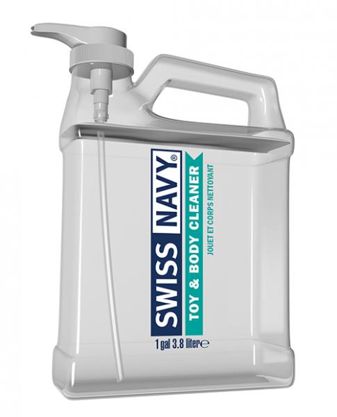 Swiss Navy Toy & Body Cleaner - 1 Gal Pump - Click Image to Close