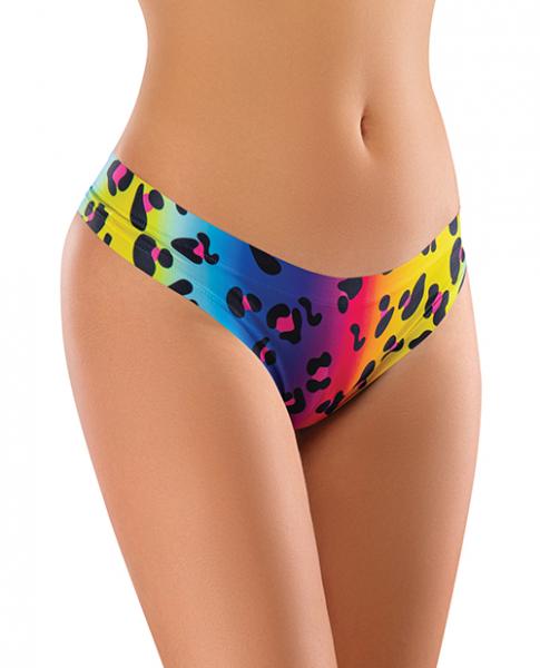 Mememe Pride Cougar Printed Thong Md - Click Image to Close