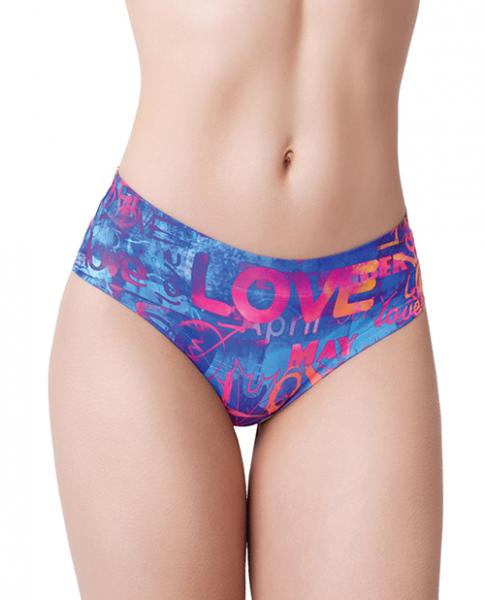 =mememe Love Graffiti Printed Slip Lg