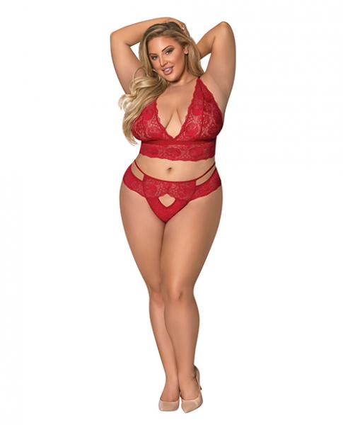 Sugar & Spice Bra & Panty Red Qn - Click Image to Close