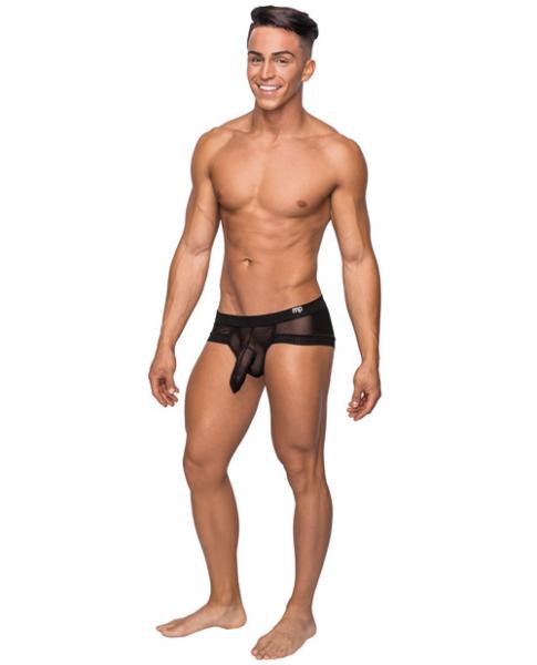 Hoser Stretch Mesh Micro Mini Shorts Black Medium - Click Image to Close