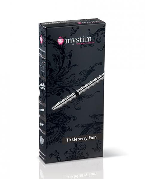 Mystim Tickleberry Finn Urethral Sound - Silver - Click Image to Close