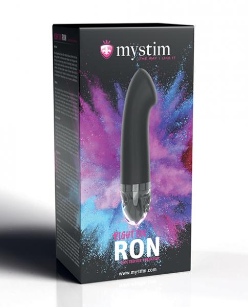 Mystim Right On Ron Estim G Vibrator - Black