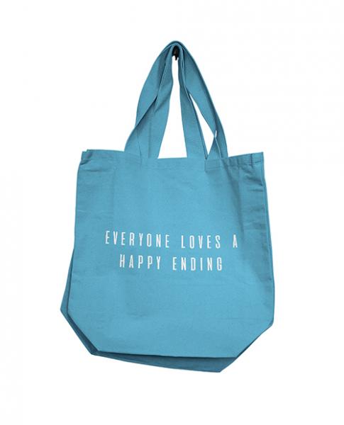 Nobu Everyone Loves A Happy Ending Reusable Tote - Blue - Click Image to Close