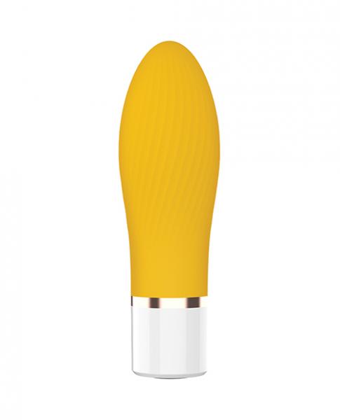 Nobu Mini Suba Ribbed Bullet - Yellow - Click Image to Close