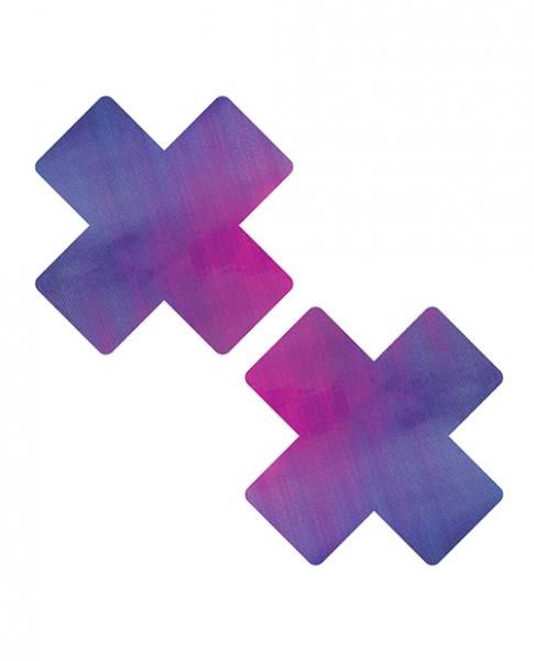 Neva Nude Chameleon Color Changing X Factor Pasties - Pink/purple - Click Image to Close