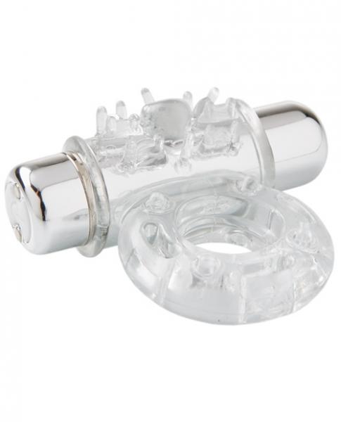 Sensuelle Bullet Ring Cockring 7 Function Clear - Click Image to Close