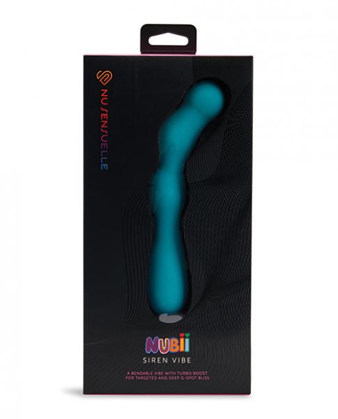 Nu Sensuelle Siren Nubii G-spot Vibe W/hinge - Blue - Click Image to Close