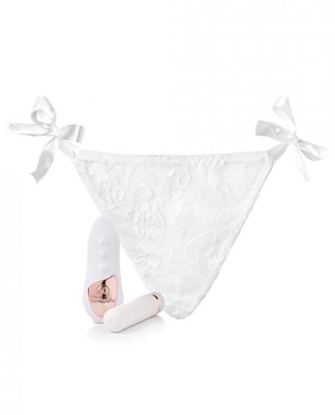 Sensuelle Pleasure Panty Bullet Remote Control White - Click Image to Close