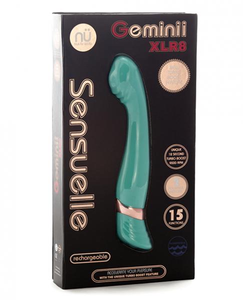 Sensuelle Geminii Xlr8 Turbo Boost G Spot - Electric Blue