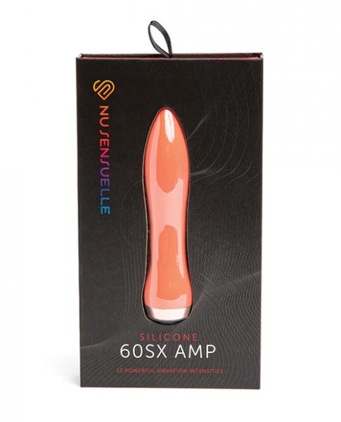 Nu Sensuelle 60sx Amp Silicone Bullet - Coral - Click Image to Close