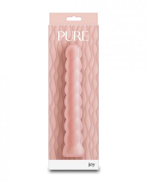 Pure Joy Textured Vibrator - Peach - Click Image to Close