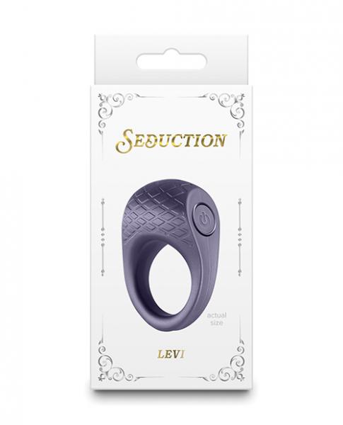 Seduction Levi Cock Ring - Metallic Grey - Click Image to Close