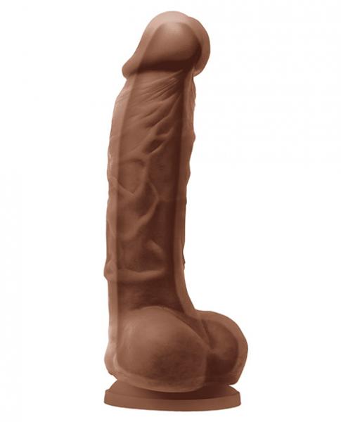 Colours Dual Density 5 inches Dildo Brown - Click Image to Close