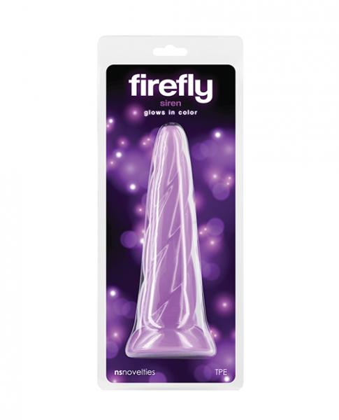 Firefly Siren Glow In The Dark Dildo - Purple - Click Image to Close