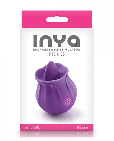 Inya The Kiss Rechargeable Vibe - Purple - Click Image to Close