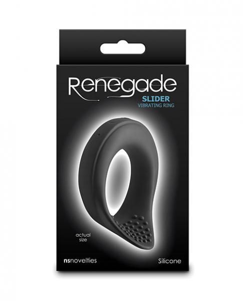 Renegade Slider Vibrating Cock Ring - Black - Click Image to Close