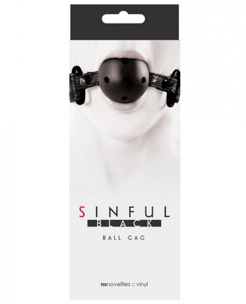 Sinful Black Ball Gag