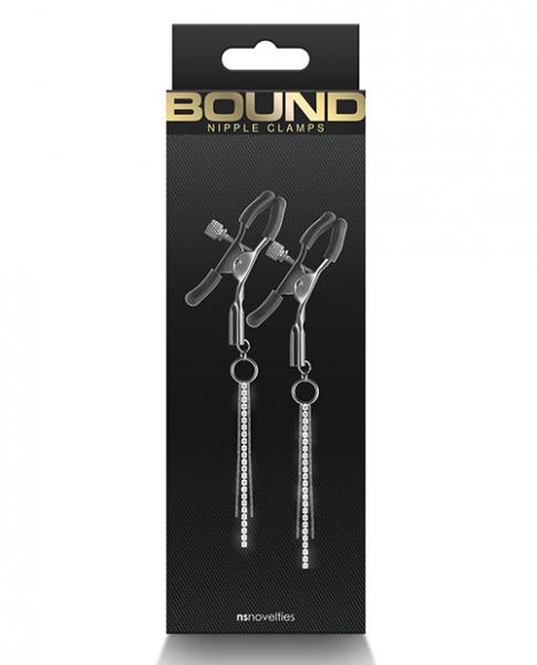 Bound D3 Nipple Clamps - Gunmetal - Click Image to Close