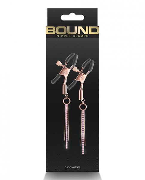 Bound D3 Nipple Clamps - Rose Gold - Click Image to Close