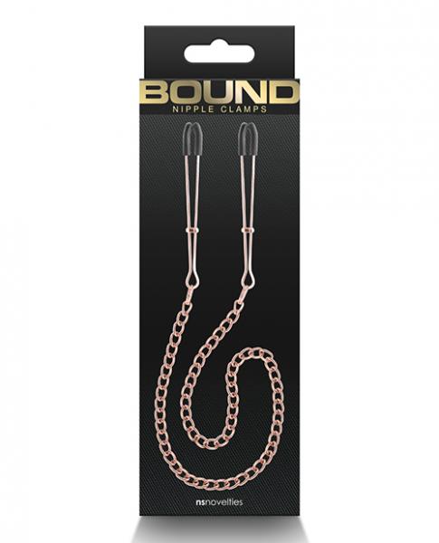 Bound Dc3 Nipple Clamps - Rose Gold - Click Image to Close