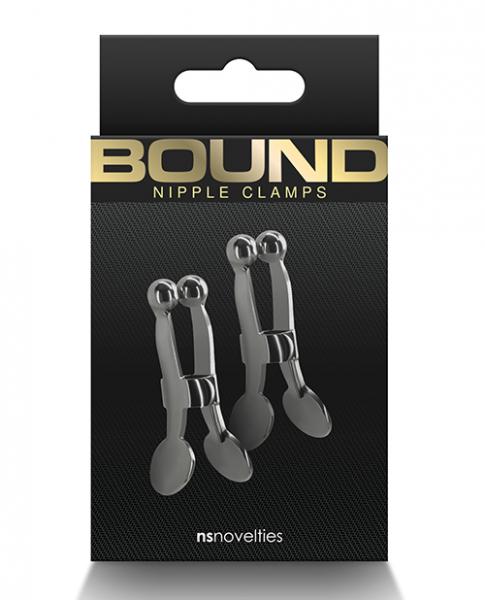 Bound C1 Nipple Clamps - Gunmetal - Click Image to Close