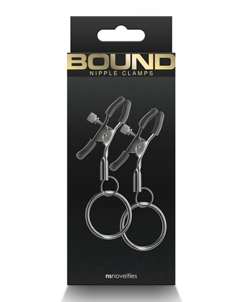 Bound C2 Nipple Clamps - Gunmetal - Click Image to Close