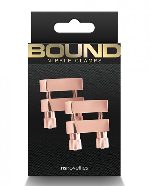 Bound V1 Nipple Clamps - Rose Gold - Click Image to Close