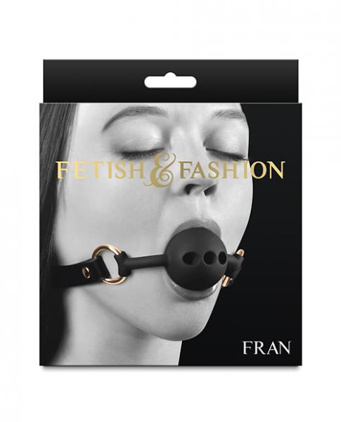 Fetish & Fashion Fran Ball Gag - Black - Click Image to Close