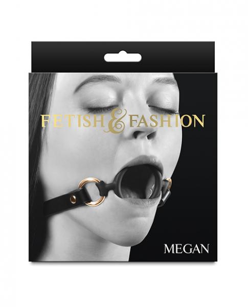 Fetish & Fashion Megan Ball Gag - Black - Click Image to Close