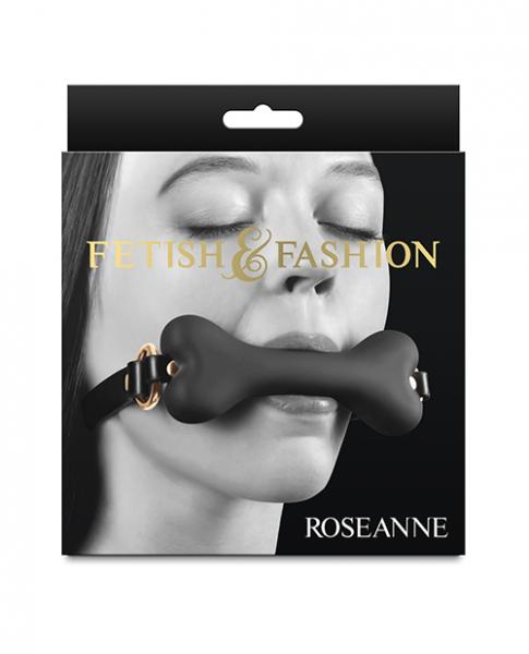 Fetish & Fashion Roseanne Ball Gag - Black - Click Image to Close