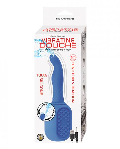 Vibrating Douche - Blue - Click Image to Close