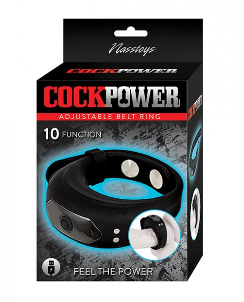 Cockpower Adjustable Belt Ring - Black - Click Image to Close