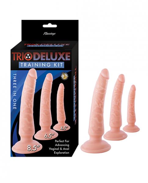 Trio Deluxe Dildo Training Kit - Set Of 3 - Click Image to Close