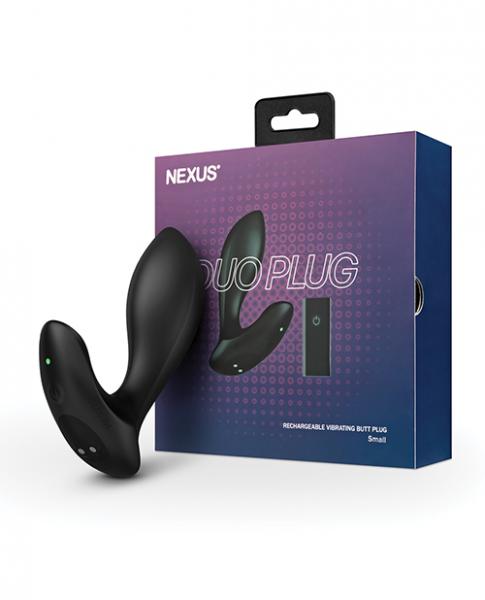 Nexus Duo Vibrating Butt Plug - Black - Click Image to Close