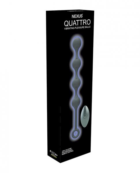 Nexus Quattro Vibrating Anal Balls - Black - Click Image to Close