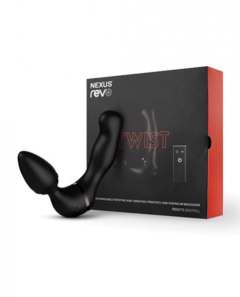 Nexus Revo Twist Rotating & Vibrating Massager - Black - Click Image to Close