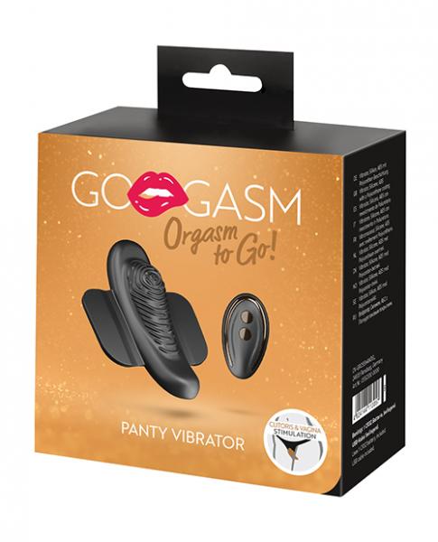 Gogasm Panty Vibrator - Black - Click Image to Close