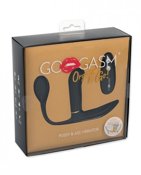 Gogasm Pussy & Ass Vibrator - Black